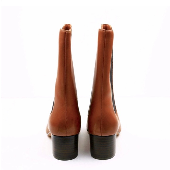 J.Crew • Leather High-Shaft Stacked Heel Boot - Picture 6 of 10